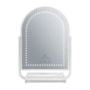 Impressions Vanity White‎ Arched LED Makeup Mirror IVMM-GLMMRLV143-WHT
